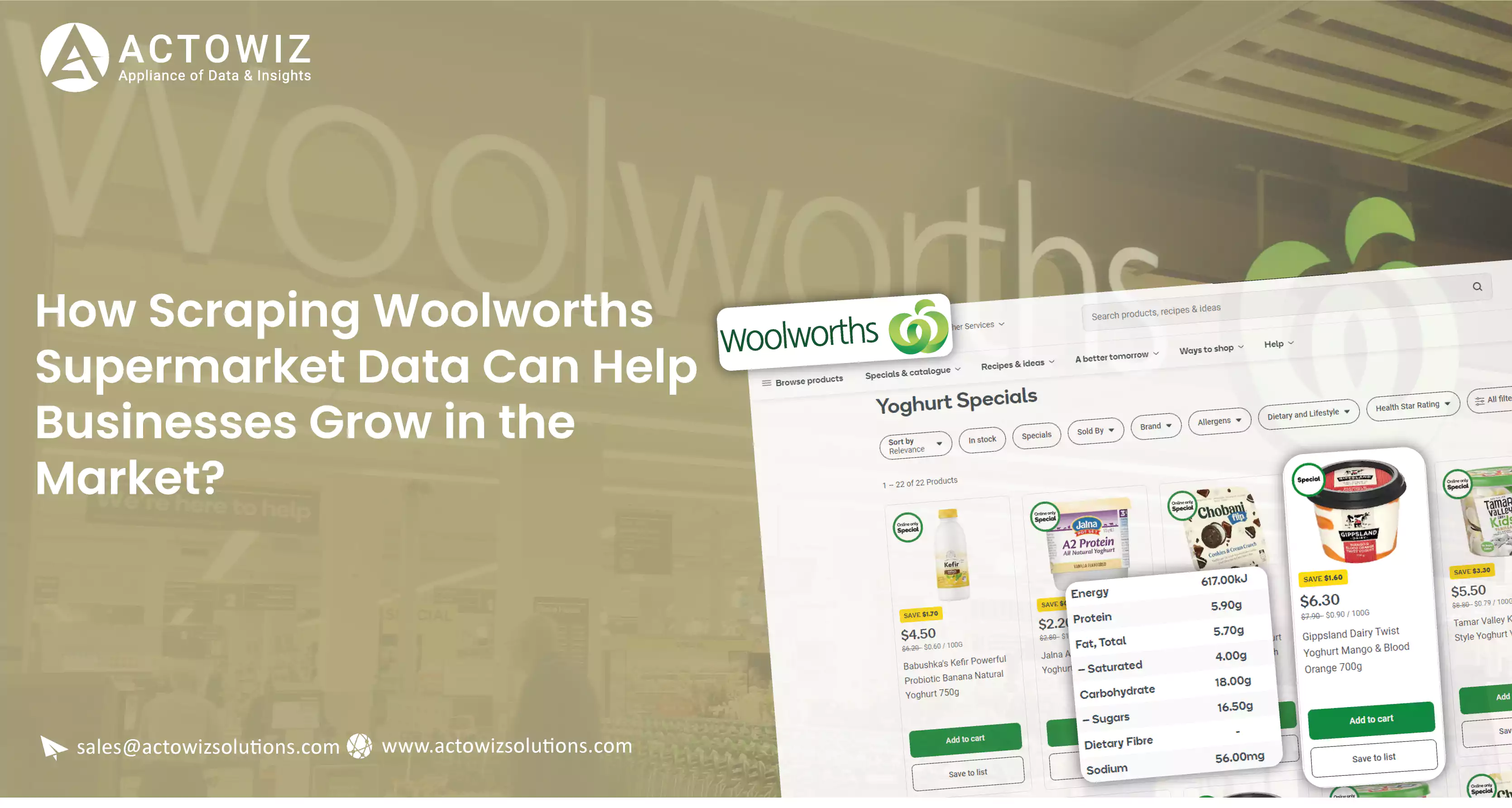 How Scraping Woolworths Supermarket Data Can Help Businesses Grow in the Market